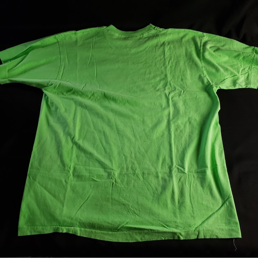 Mirago Pool Green Single Stitch Short Sleeve Cotton T-Shirt Unisex XL - Picture 2 of 6